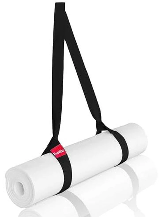 Alt view image 2 of 3 - Yoga Mat Straps 2 in 1 - Cotton - Adjustable anti-slip straps for yoga, pilates, stretching, for carrying mats