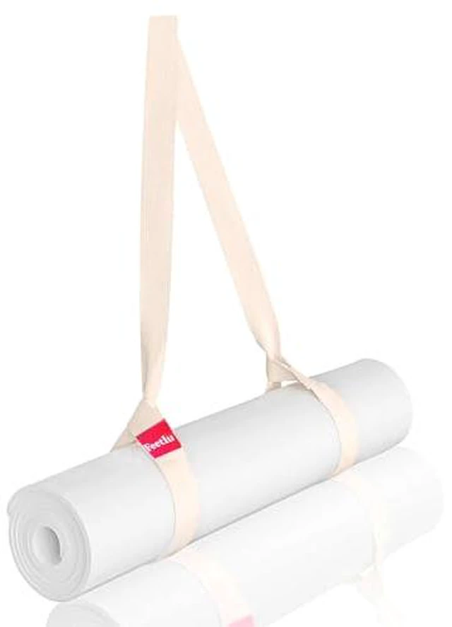 Alt view image 3 of 3 - Yoga Mat Straps 2 in 1 - Cotton - Adjustable anti-slip straps for yoga, pilates, stretching, for carrying mats