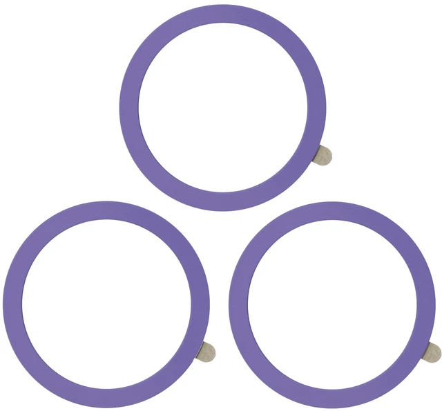 Main image of Universal Metal Ring Sticker, 3Pcs, Light Purple