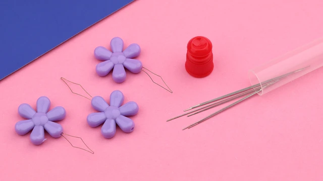 Alt view image 3 of 3 - 6 Pieces Beading Needles, 2 Sizes Collapsible Eye Needles for Beading