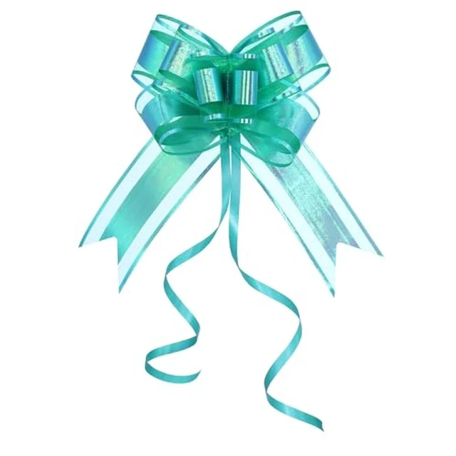 Alt view image 5 of 7 - Iridescent Red Pull Bow for Gift Wrapping, 10 Pack Ribbon Bow 6 in