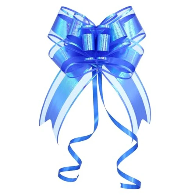 Alt view image 7 of 7 - Iridescent Red Pull Bow for Gift Wrapping, 10 Pack Ribbon Bow 6 in