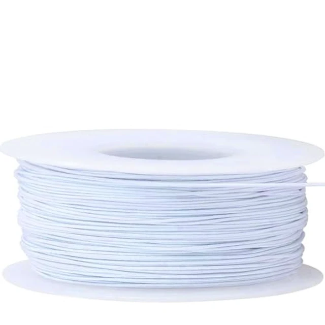 Alt view image 2 of 5 - LIS HEGENSA Elastic Bracelet String Cord Stretch Bead Cord for Jewelry Making and Bracelet Making Kits Transparent Stretchy String for Bracelets (White 75ft/25M(1MM))