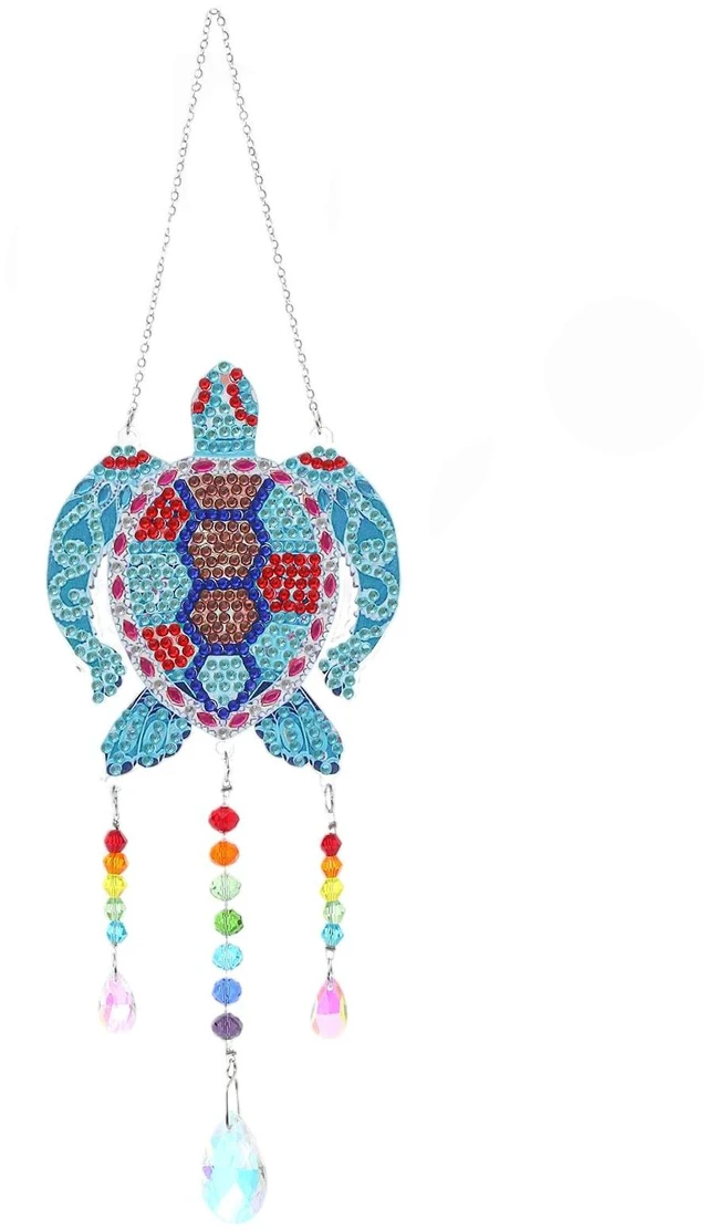 Main image of Double Sided Diamond Painting Wind Chime, Turtle