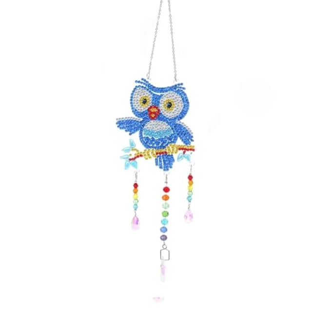 Alt view image 4 of 5 - Double Sided Diamond Painting Wind Chime, Turtle