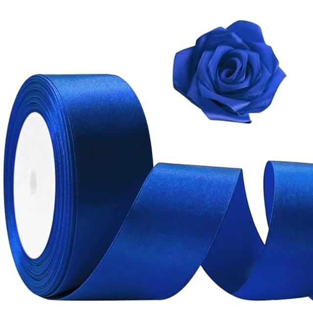 Alt view image 4 of 6 - 25 Yards 1-1/2" Red Satin Ribbon for Crafts Gift Wrapping Wedding