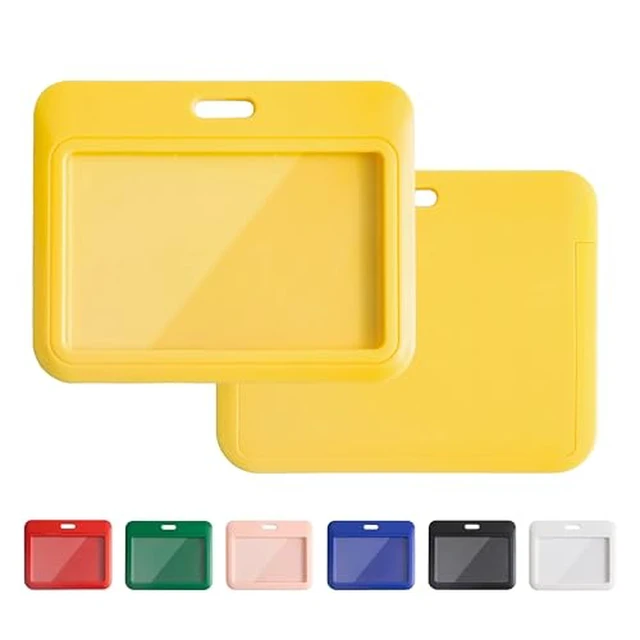Alt view image 4 of 6 - 1 Pack Badge Holder, Vertical ID Badge Holder with Window, ID Card Holder