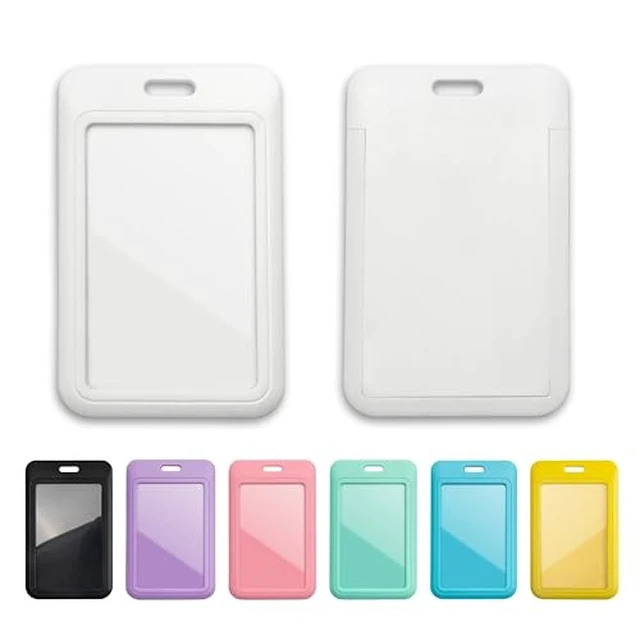 Alt view image 3 of 6 - 1 Pack Badge Holder, Vertical ID Badge Holder with Window, ID Card Holder