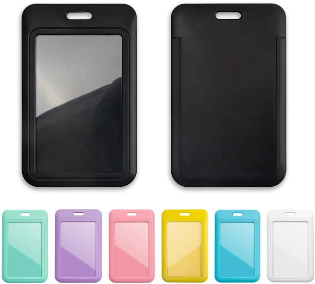 Main image of 1 Pack Badge Holder, Vertical ID Badge Holder with Window, ID Card Holder