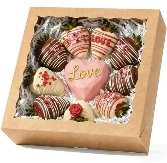 Alt view image 2 of 3 - 9x9x2.5inch 6Pack White Bakery Boxes with Clear Window