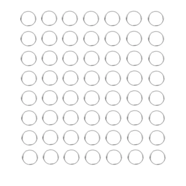 Alt view image 2 of 2 - 100 Pieces 10mm Small Open Jump Ring Metal Split Rings for Crafts Making Wind Chimes Costuming Ornaments (Gold)