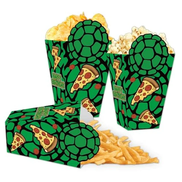 Alt view image 2 of 2 - 20pcs Cartoon Turtle Birthday Party Box Green Goodie Gift Boxes for Kids Boys Girls Theme Birthday Party Supplies Decorations