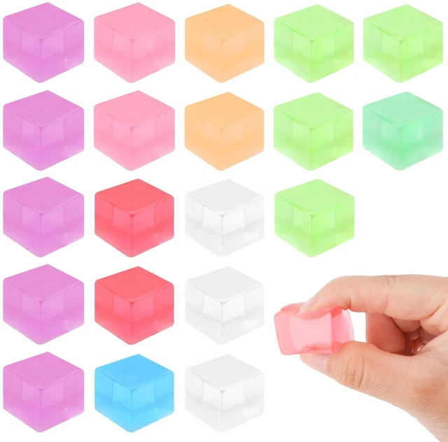 Main image of 20Pcs Stress Cube Squishy Stress Balls Fidget Toys Square Squeeze Cube Sensory Toys for Kids Adults Mini Squishies Stress Relief Party Gift Bag Fillers Birthday Goodie Bag Stuffers