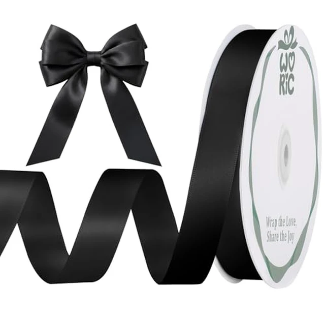 Alt view image 3 of 6 - Double Faced White Satin Ribbon 5/8 Inch 60 Yards for Gift Wrapping