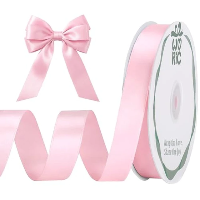 Alt view image 6 of 6 - Double Faced White Satin Ribbon 5/8 Inch 60 Yards for Gift Wrapping