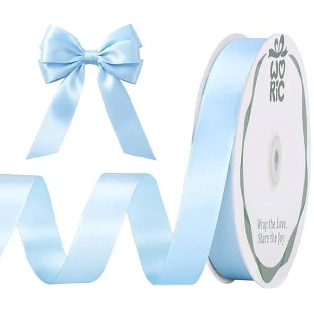 Alt view image 4 of 6 - Double Faced White Satin Ribbon 5/8 Inch 60 Yards for Gift Wrapping