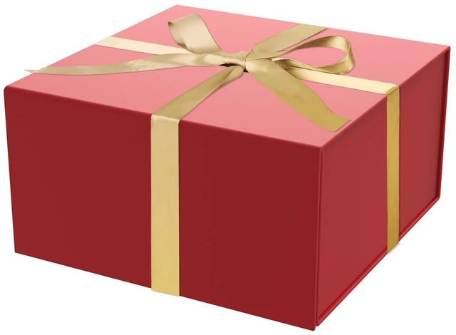 Main image of Gift Box 8x8x4 Inch with Magnetic Closure Lid Red Gift Boxes For Presents,Bridesmaid Gifts Box,Birthday Gift box,Luxury for Gift Packaging, Magnetic Gift Box for Wrapping Gifts(Red)