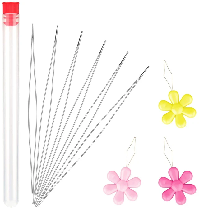 Main image of 6 Pcs Beading Needles for Seed Beads Bead Needles for Jewelry Making