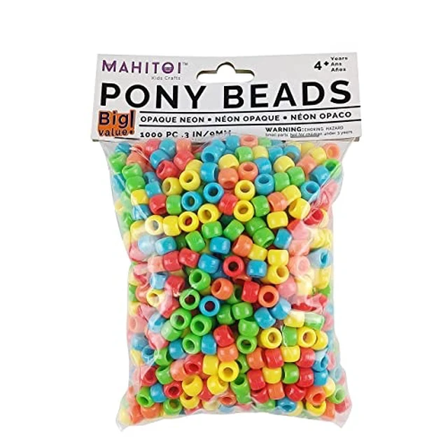 Alt view image 3 of 5 - Luxury Jewelry Craft 1k Kee's Orange Pony Beads - Mahitoi US Basics - 9mm