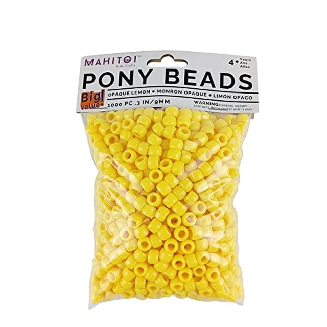 Alt view image 4 of 5 - Luxury Jewelry Craft 1k Kee's Orange Pony Beads - Mahitoi US Basics - 9mm