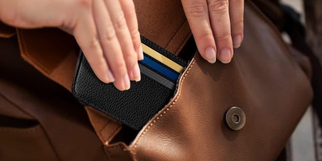 Alt view image 5 of 7 - Credit Card Holder for Women Minimalist Wallet, RFID Blocking Wallets Card Cases, Small Wallets with ID Window for Women Men, Black