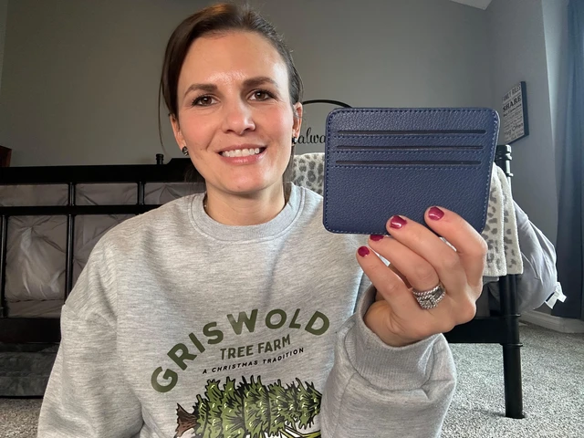 Alt view image 4 of 7 - Credit Card Holder for Women Minimalist Wallet, RFID Blocking Wallets Card Cases, Small Wallets with ID Window for Women Men, Black