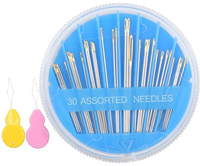 Main image of 30pcs Premium Hand Sewing Needles, 6 Sizes 30-Count Assorted Sewing Needles, Stitching Needles for Hand Sewing RepairSewing Sharp Needles Sewing Repair Embroidery Needles (1, Blue)