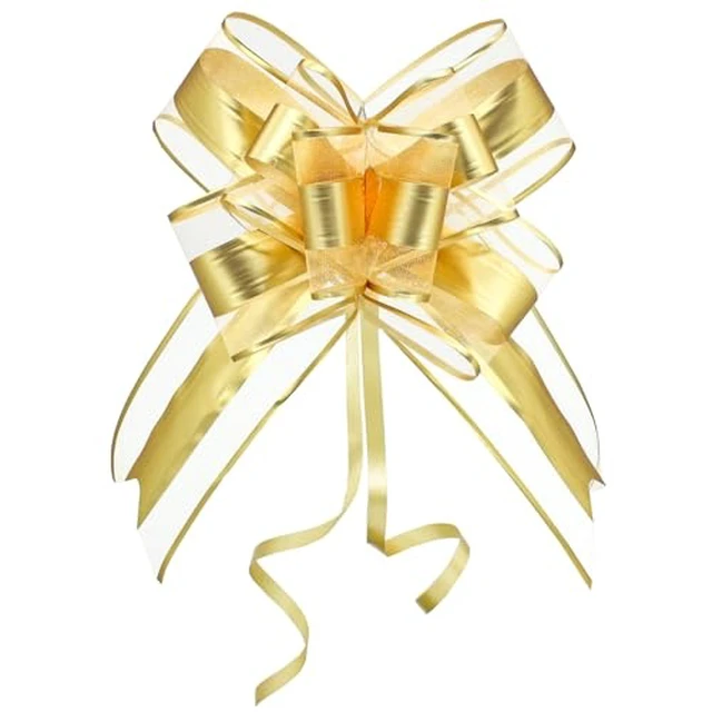 Alt view image 4 of 5 - Large Black Pull Bows for Gift Wrapping, 8 Inch, 10 Pack, Men
