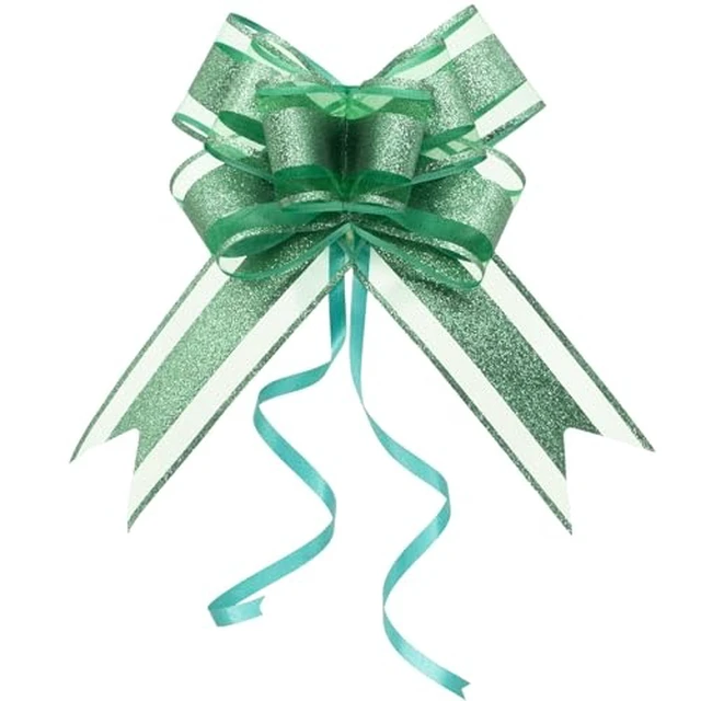 Alt view image 4 of 7 - Gift Bows, 6 Inch 10 Pack Glitter Pull Bows for Valentine Gifts
