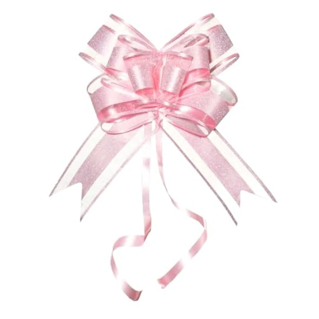 Alt view image 6 of 7 - Gift Bows, 6 Inch 10 Pack Glitter Pull Bows for Valentine Gifts