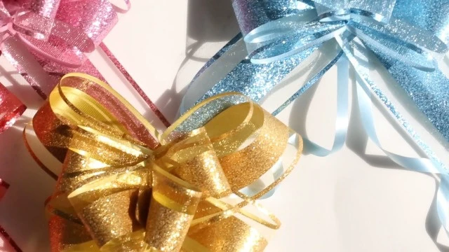 Alt view image 7 of 7 - Gift Bows, 6 Inch 10 Pack Glitter Pull Bows for Valentine Gifts
