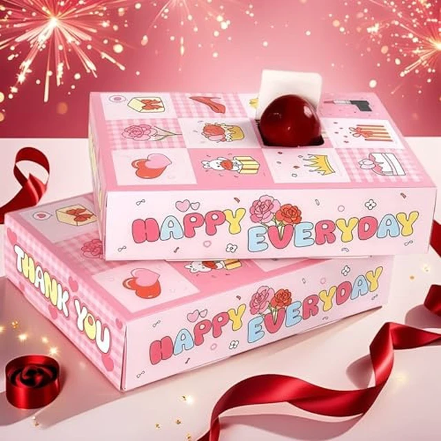 Alt view image 2 of 3 - 5 Pack DIY Surprise Gift Boxes with Compartments Holes for 12 Days Advent