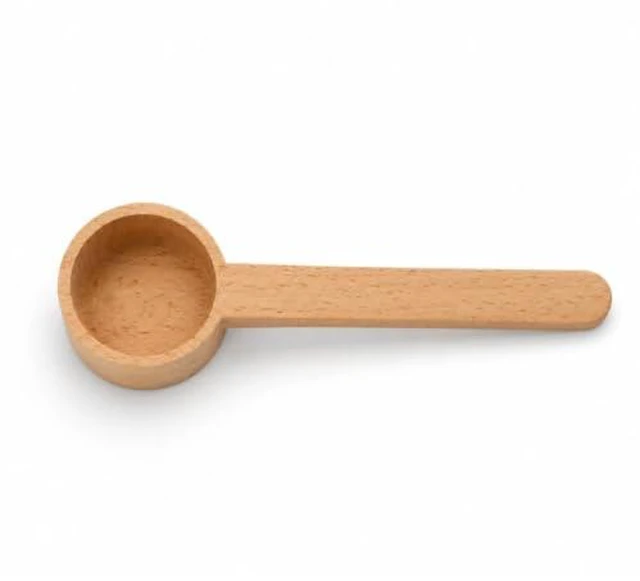 Alt view image 3 of 3 - Coffee Spoons, Wooden Tablespoon & Tea Scoops, Wooden Coffee Ground Spoon, Measuring for Ground Beans or tea, Soup Cooking Mixing Stirrer Kitchen Utensils (1 Walnut Wooden 3.86 in)
