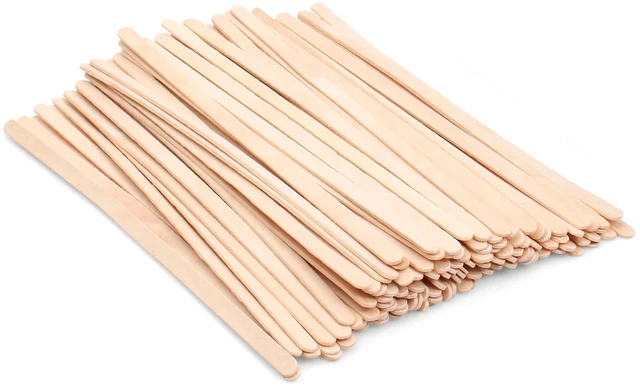 Main image of Wooden Coffee Stirrers - Coffee Stir Sticks 7.5 Inch,100pcs Disposable Birch Wood Coffee/Beverage Stirrers,Swizzle Drink Sticks,Coffee Bar Accessories