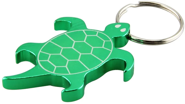 Main image of Turtle Aluminum Alloy bottle opener keychain Creative Gifts Accessories (1, Green Turtle)