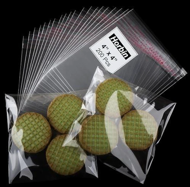Alt view image 4 of 9 - 120 Pcs Pretzel Rod Bags, Self Sealing Cellophane Bag 2x10 Inches, Clear Cookie Bags with Seal for Cookies, Pretzels, Candy, Party Favors, Bakery Packaging
