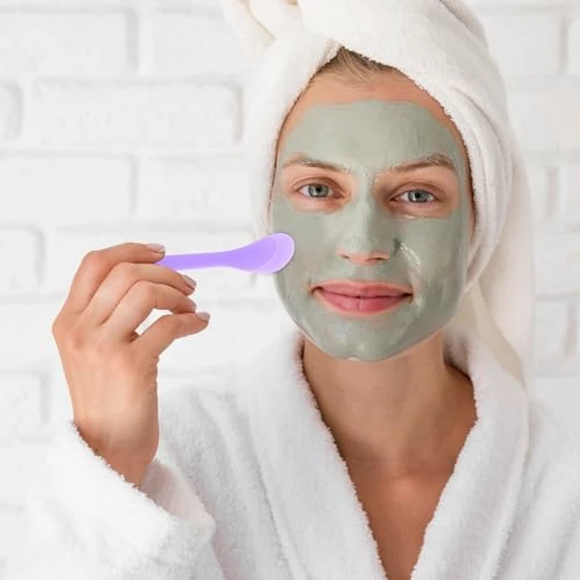 Alt view image 7 of 14 - 10 PCS 5 Inch Cosmetic Spatula, Skincare Lotion Spatula Face Cream Spatula, Makeup Beauty Spoon Reusable Cosmetic Mask Mixing Scoop Tool for Lotions Creams DIY Home Salon (Random Color)