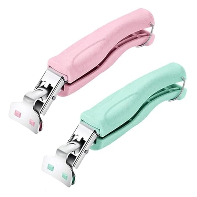 Alt view image 2 of 2 - Stainless Steel Anti-Scalding Hot Bowl Dish Plate Gripper Clips Tongs Clamp Holder for Moving Hot Plate or Bowls with Food Out from Instant Pot Microwave Oven (2, Green,Pink)