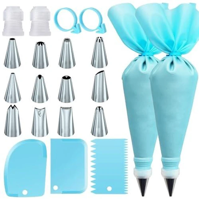 Alt view image 2 of 3 - 21Pcs Cake Decorating Tools: Reusable Pastry Bags & Tips Kit