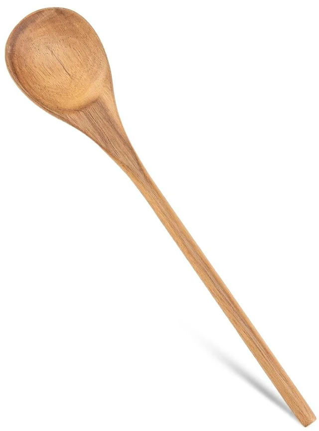 Main image of Wooden Spoons for Cooking, MZROO Wooden Spoon 12.5 Inch Long Handle Wooden Cooking Spoon Mixing spoons Tasting Spoons for Nonstick Cookware