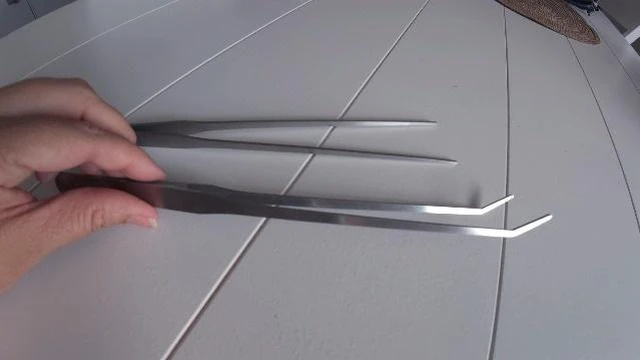 Alt view image 5 of 6 - 2PCS 10.6" Stainless Steel Aquarium & Reptile Feeding Tweezers