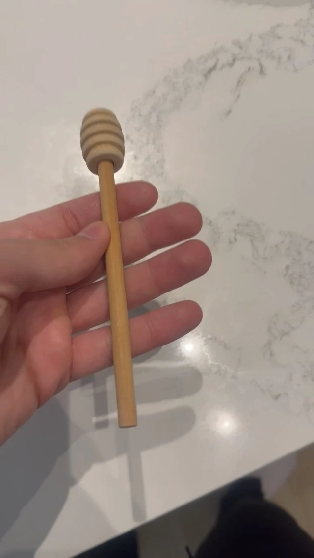 Alt view image 2 of 4 - 3-Pack Mini Wooden Honey Dipper Sticks Honey Mixing Stirrer