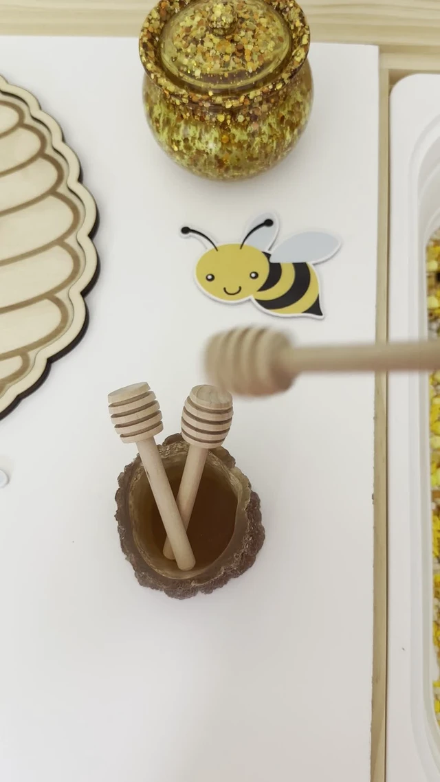 Alt view image 4 of 4 - 3-Pack Mini Wooden Honey Dipper Sticks Honey Mixing Stirrer