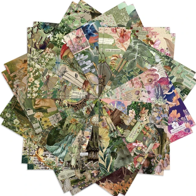 Main image of 6x6" Scrapbooking Paper Pad Single Sided Decorative Colored Papers