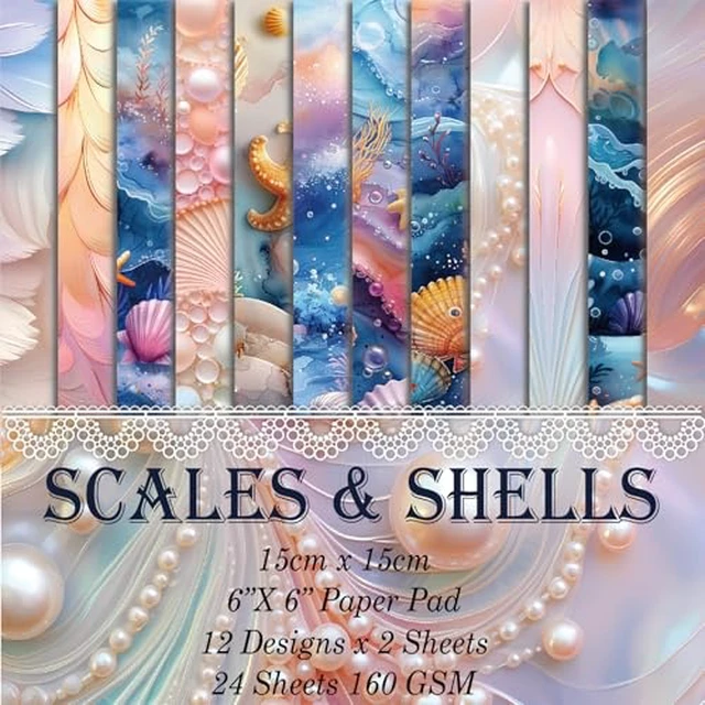 Alt view image 3 of 5 - 6x6" Scrapbooking Paper Pad Single Sided Decorative Colored Papers