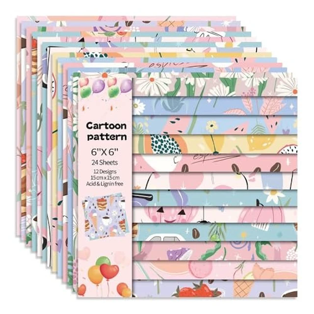 Alt view image 2 of 6 - 6x6" Cardstock Single Sided Scrapbooking,Craft Decorative Scrap Book Paper