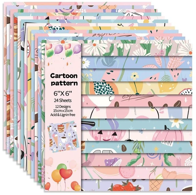 Main image of 6x6" Cardstock Single Sided Scrapbooking,Craft Decorative Scrap Book Paper