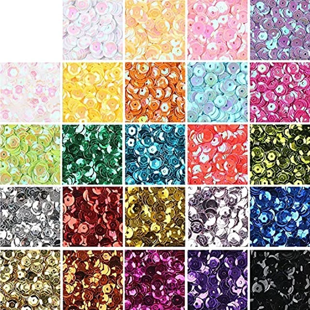 Alt view image 3 of 5 - 50 Gram Mixed Craft Sequins and Spangles,Iridescent Pink Assorted Shapes & Sizes Sequins for Nails, DIY Arts Crafts