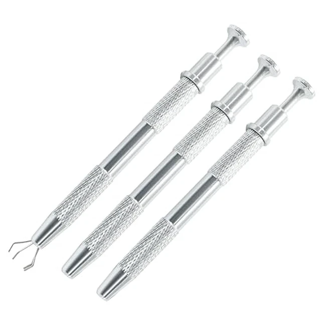 Alt view image 3 of 5 - 4-Claw Pick up Tool Piercing Ball Grabber, Gray Jewel Pickup Tool