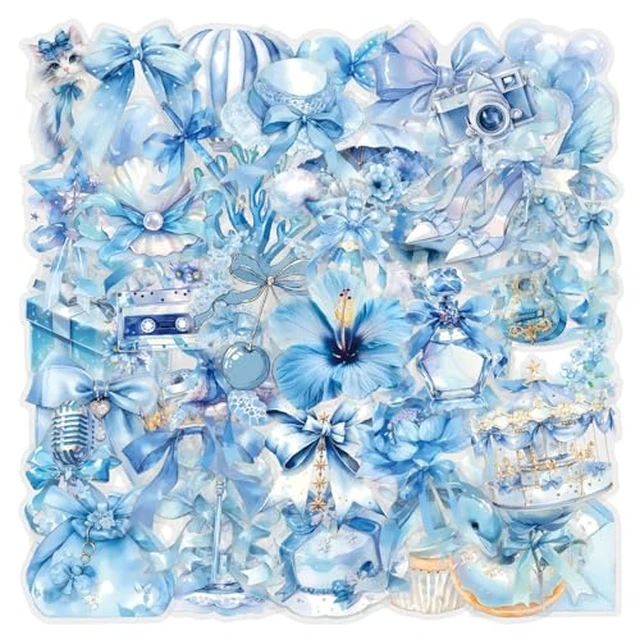 Alt view image 5 of 6 - 50 Pcs Clear PET Wax Seal Aesthetic Stickers for Scrapbooking Journaling Junk Journal Scrapbook Supplies - Waterproof Transparent for Resin Crafts Decorative (Wax Seals)